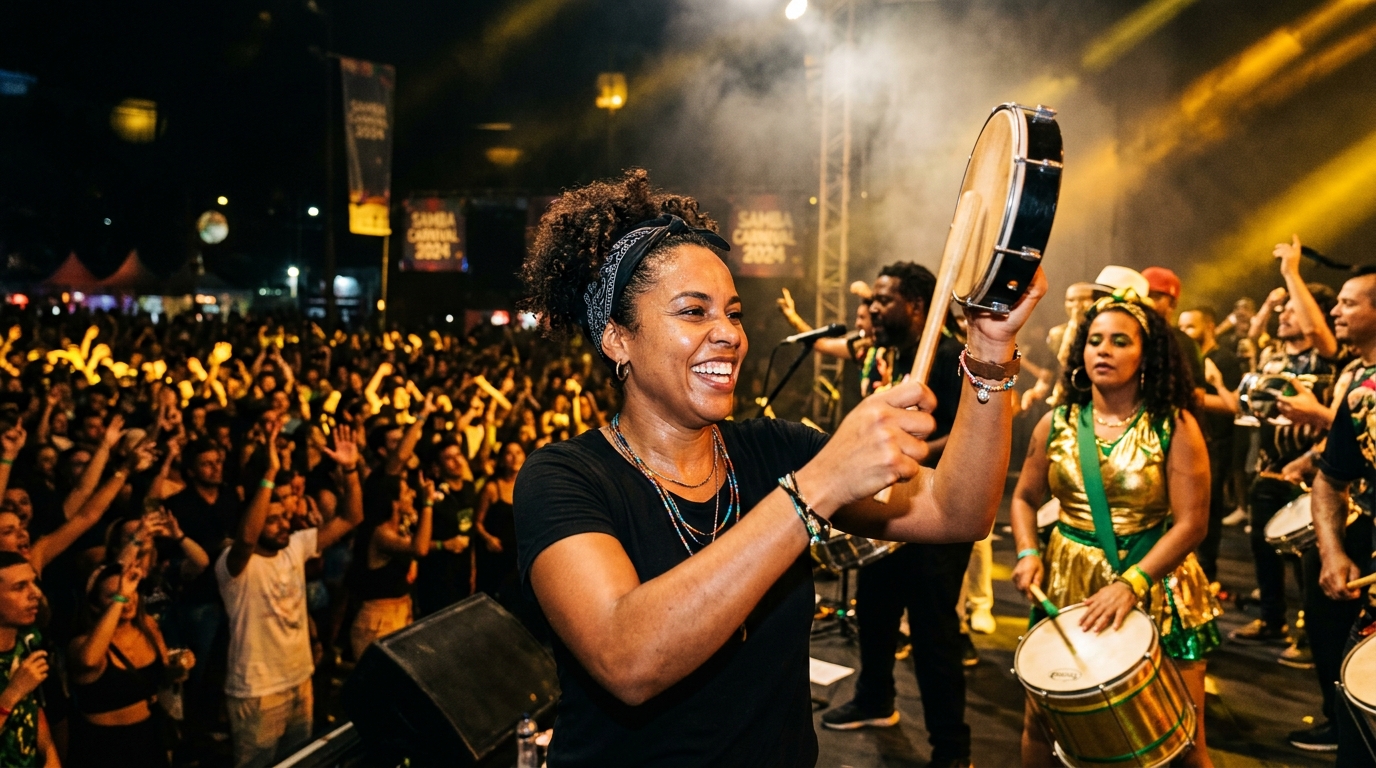 Thalita Santos em ação no Carnaval